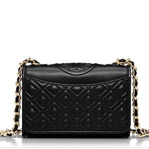 Tory Burch Fleming mini black EUC